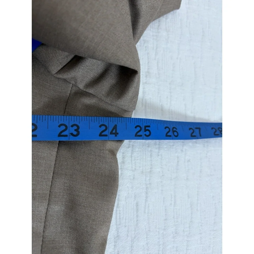 NWT!! $239 Nautica Mens 2-Piece Modern Fit Active Stretch Solid Suit Tan 48L 43W